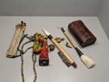 a lot of items that are sitting on a table