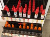 a display of condiments for sale in a store