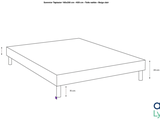 an image of a drawing of a coffee table with measurements
