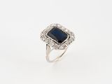 a sapphire and diamond ring