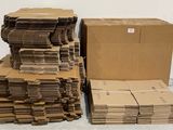 a lot of cardboard boxes stacked on top of each other