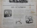 la une d'un journal avec des illustrations représentant des personnes à cheval