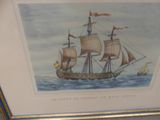 a picture of a picture of a ship in the water