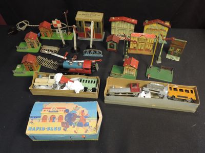 a lot of toys that are on a table