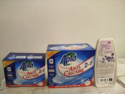 lot de + 180 pieces de désodoriant, anticalcaire pour le lin…