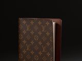 louis vuitton notebook in monogram canvas and leather