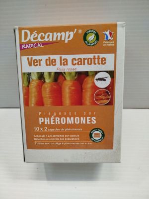 DÉCAMP' RADICAL - Phéromones Ver de la carotte - 20 capsules…