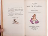 an open book with a drawing of a woman in a dress on it
