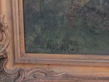 a picture of a painting on the wall of a room