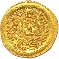 une pièce d'or portant l'image d'un homme