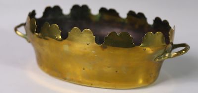 Verrière en laiton, anses latérales