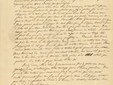 une lettre écrite à l'encre noire sur une feuille de papier
