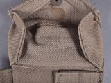 a bag that has a button on it