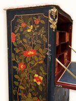 Secrétaire à abattant en bas d’armoire en vernis européen à … (photo 6)