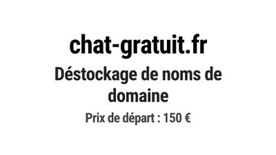 Nom de domaine chat-gratuit.fr.