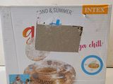 packaging of a box with a picture of a cake in it