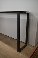 Grande console à plateau en bronze martelé et patiné doré, p… (photo 6)