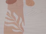 a picture of a drawing of a vase with a leaf on it