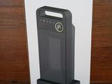 the box for the portable fan heater is open on the table