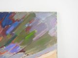an image of a painting on a white wall with a white chair