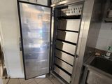 an image of a commercial kitchen with stainless steel appliances