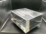 a clear box with a picture of a dragon on it