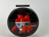 an image of a picture of strawberries in a bowl on a table