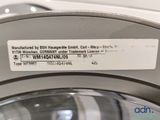 a close up of a washer with a label on it