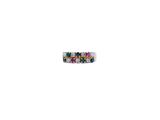 a picture of a ring with multicolored stones on it