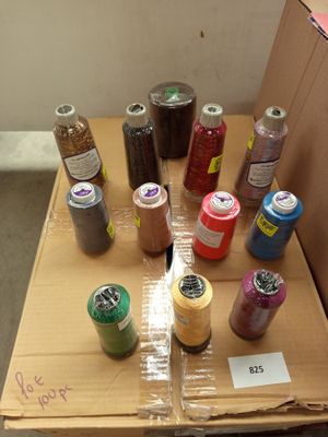 lot de 100 bobines de fil - différents coloris