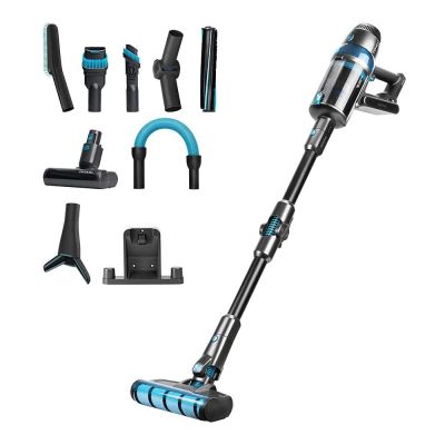 L'aspirateur sans fil sert à nettoyer le sol.