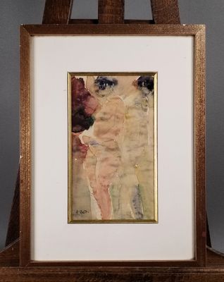 une image représentant un tableau représentant une femme sur un chevalet