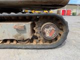 a close up of the front end of a bulldozer