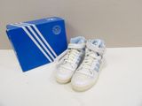 Baskets Nike Air Force montantes, blanches et bleues, taille 11