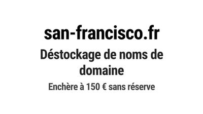 Nom de domaine san-francisco.fr.