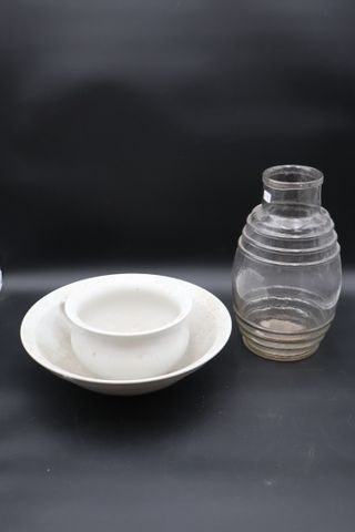 Cuvette de toilette, pot de chambre en porcelaine blanche, bocal ...