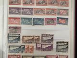 un livre avec beaucoup de timbres