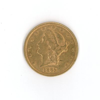 an image of a gold coin on a white surface