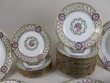 a lot of plates that are stacked on top of each other