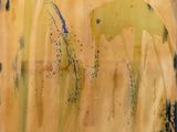 an image of a painting of a giraffe in a field of grass