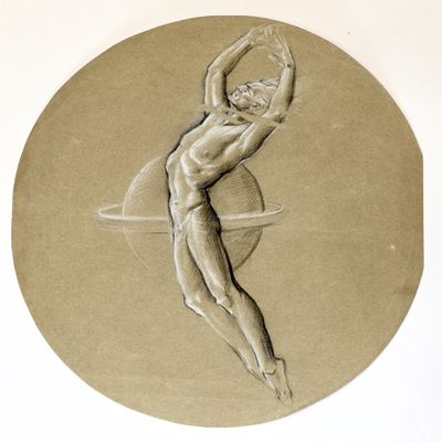 an image of a drawing of a man holding a tennis racquet