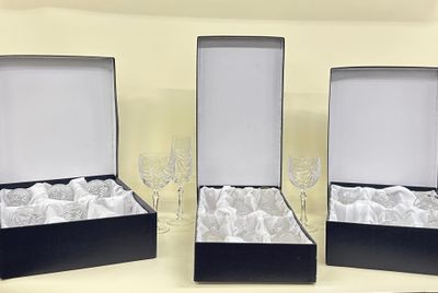 CRISTALLERIE DE LORRAINE. Partie de service de verres en cri…