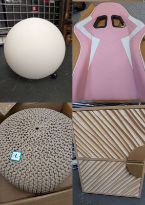 FORT ENSEMBLE DE PETITS MOBILIERS ET DECORATIONS (environ 1m3)  DONT   - Photo 1