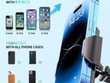 an image of a picture of a cell phone holder with all of its accessories