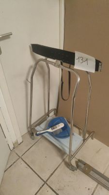 a bathroom with a toilet and a hand rail in it