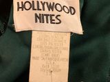 a close up of a label on a green jacket that says hollywood ties