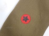 a close up of a tie with a star on it