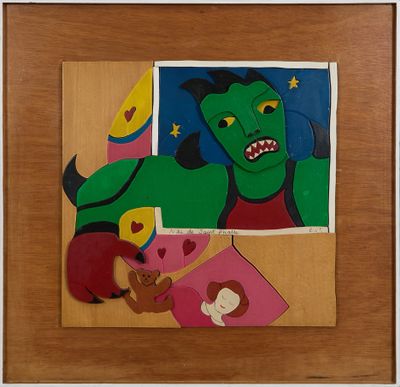 Niki de Saint Phalle (1930-2002) Bon à tirer du Puzzle Méchant-Méchant