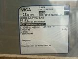 a picture of a bus ticket on the window of a bus