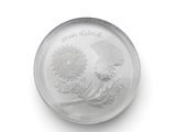 une image représentant une pièce d'argent ornée d'un motif floral